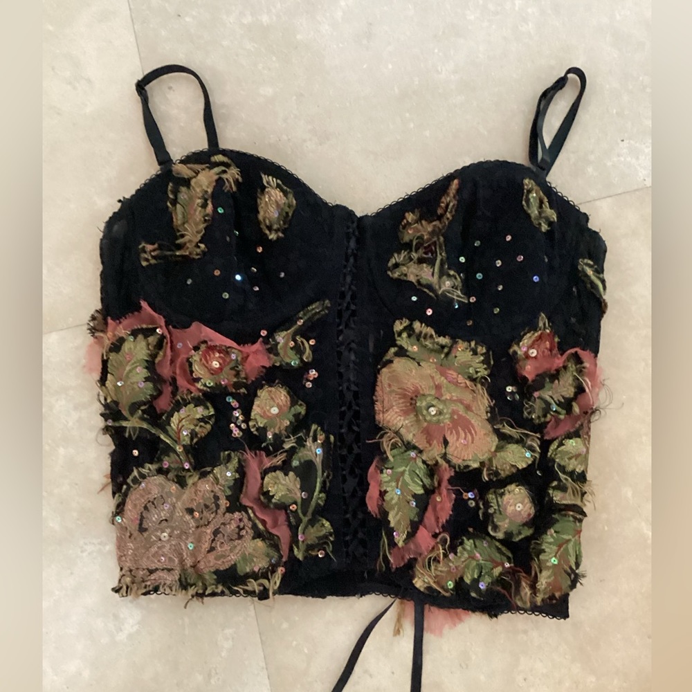 Alberto Makali beaded camisole top